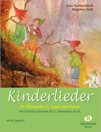 Kinderlieder fr 1-2 Violoncelli (leicht) und Klavier