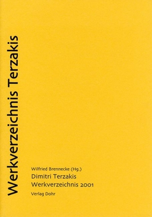 Werkverzeichnis Terzakis (2001)