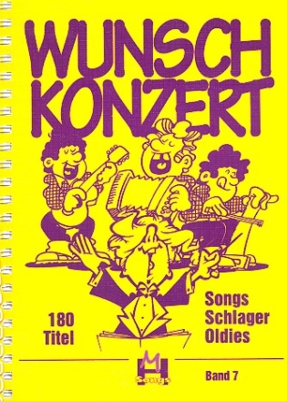 Wunschkonzert DIN A4: 180 Songs, Schlager, Oldies