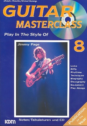 Guitar Masterclass Band 8 (+CD) Play in the Style of Jimmy Page (Noten und Tabulatur)