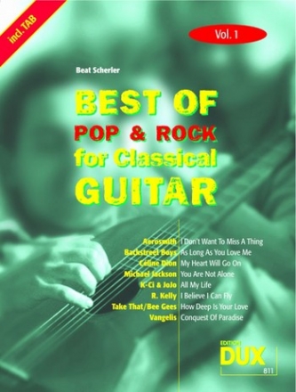 Best of Pop and Rock vol.1: for classical guitar