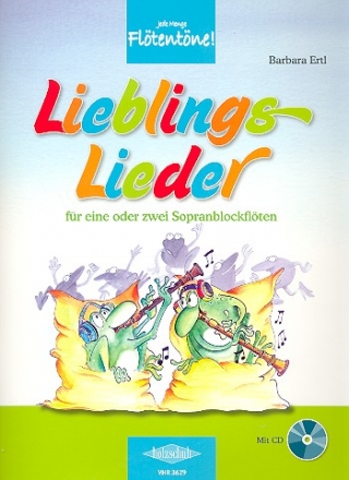 Lieblingslieder (+CD) fr 1-2 Sopranblockflten Spielpartitur