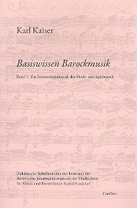 Basiswissen Barockmusik Band 1