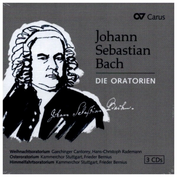 Bach: Die Oratorien Himmelfahrtsoratorium, Osteroratorium, Weihnachtsoratorium 3 CD's