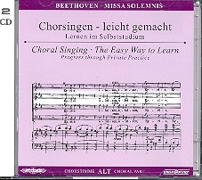 Missa solemnis 2 CDs Chorstimme Alt und Chorstimmen ohne Alt