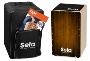 Varios Bundle Brown (Cajon, Rucksack, Pad und Schule)  Sela