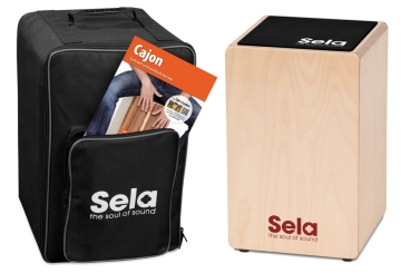 Cajon-Bundle fr Cajon (Cajon, Rucksack, Pad und Schule)