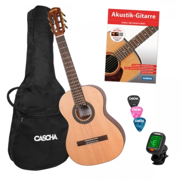 Stage Series Konzertgitarre 3/4 Bundle (inkl. Schule, Tuner, gepolsterte Tasche und 3 Picks)