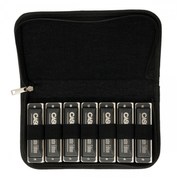 Master Edition Blues Mundharmonika Set in 7 Tonarten (C - D - E - F - G - A - Bb) 7 Mundharmonikas mit Tasche