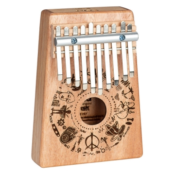 Art Series Kalimba 10 'Free Spirit' (inkl. gepolsterte Tragetasche mit Schlaufe und Stimmhammer)