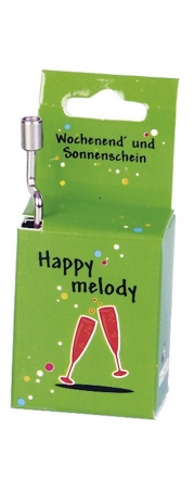 Spieluhr Happy Melodie Wochenend und Sonnenschein Music-Box Spieluhr in Motivschachtel