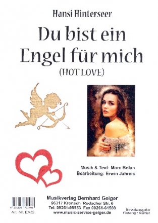 Du bist ein Engel fr mich: fr Klavier (mit Text und Akkorden)