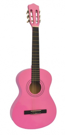 Kleine Kindergitarre (1/8) pink