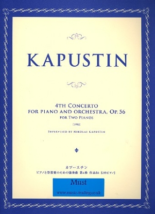 Concerto no.4 op.56 for piano and orchestra for 2 pianos 4 hands score