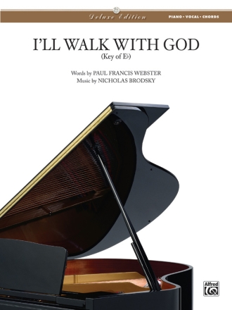 I'll walk with God: Einzelausgabe fr Gesang und Klavier