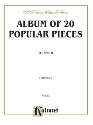 Album of 20 popular Pieces vol.2 for organ