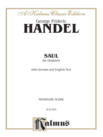 Saul for soloists, mixed chorus and orchestra study score (en/dt)