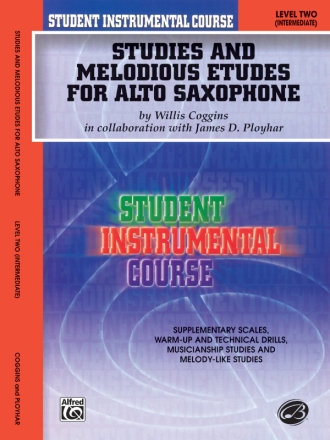 Studies and melodious Etudes Level 2 for alto saxophone