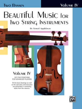 Beautiful Music vol.4 for 2 string instruments (piano ad lib) bass score