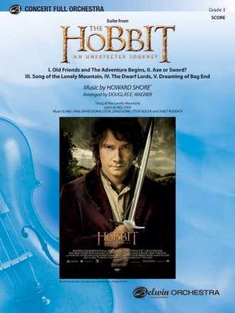 Suite from The Hobbit - An unexpected Journey for orchestra score and parts (strings 8-8-5-5-5)