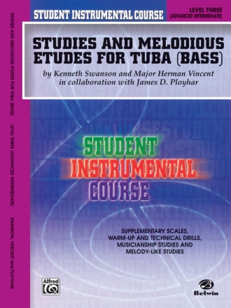 Studies and Melodious Etudes Level 3 for tuba (bass)