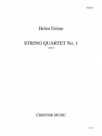 String Quartet No.1  (2014) for string quartet set of parts