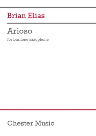 Brian Elias, Arioso Baritone Saxophone Book