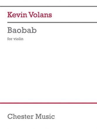 MUSCH88239 Kevin Volans, Baobab for violin