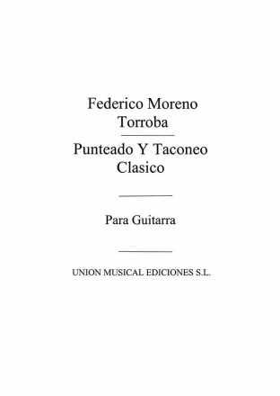 Punteado Y Taconeo Clasico Gitarre Buch