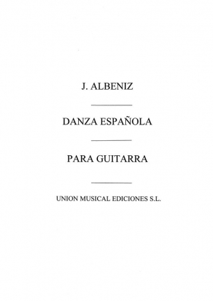 Isaac Albniz, Danza Espanola No.1 (fortea) Guitar Gitarre Buch