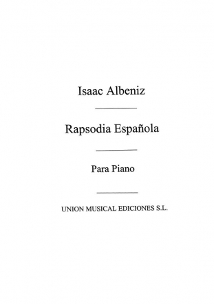 Isaac Albniz, Rapsodia Espanola Op.70 for Piano Klavier Buch