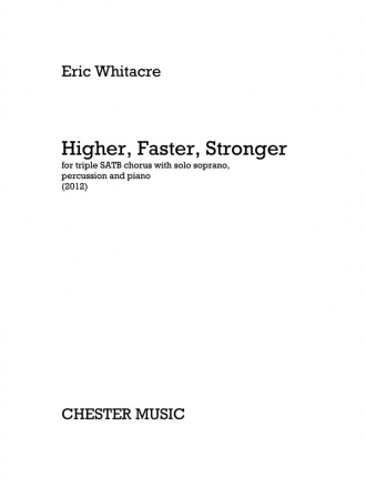 Eric Whitacre: Higher, Faster, Stronger (Percussion/Piano Parts) Percussion, Piano Parts