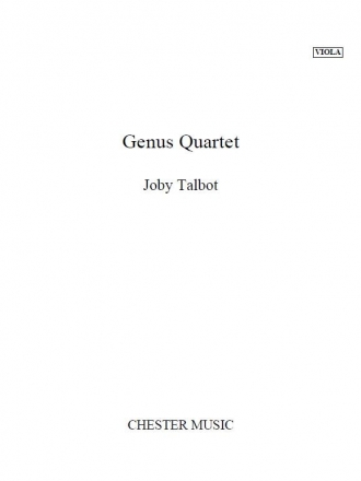 Joby Talbot: Genus Quartet (Parts) String Quartet Parts