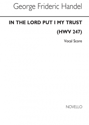 Georg Friedrich Hndel, In The Lord Put I My Trust SATB Buch