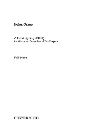 A cold Spring for chamber ensemble (10 players) score