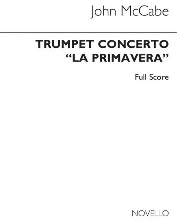 John McCabe, Trumpet Concerto 'La Primavera' Trumpet and Orchestra Partitur