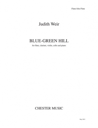 Judith Weir: Blue-Green Hill (Parts) Flute, Clarinet, Violin, Cello Parts