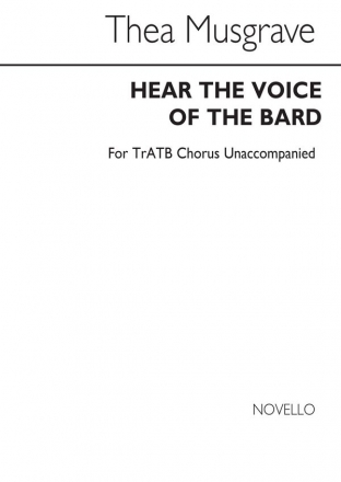 Thea Musgrave, Hear The Voice Of The Bard ATB Chorpartitur