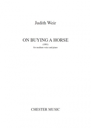 On Buying a Horse (1991) for medium voice and piano