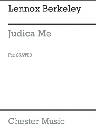 Lennox Berkeley: Judica Me Op.96 No.1 SATB Vocal Score