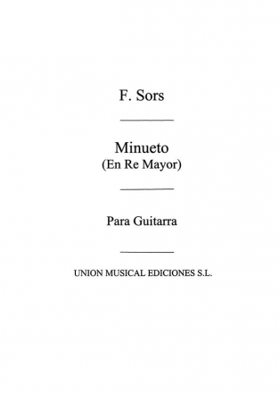 Minueto En Re Mayor Op.11 No.5 Gitarre Buch