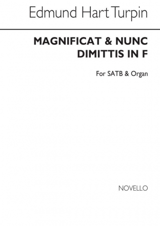 Edmund Hart Turpin, Magnificat And Nunc Dimittis In F SATB and Organ Chorpartitur