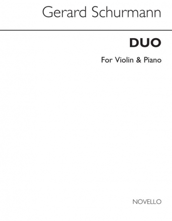 Gerard Schurmann, Duo For Violin And Piano Violine und Klavier Buch