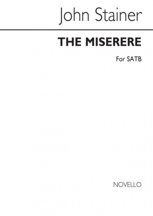 Sir John Stainer, The Miserere SATB Chorpartitur