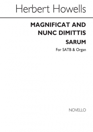 Herbert Howells, Magnificat & Nunc Dimittis (Sarum) SATB and Organ Buch