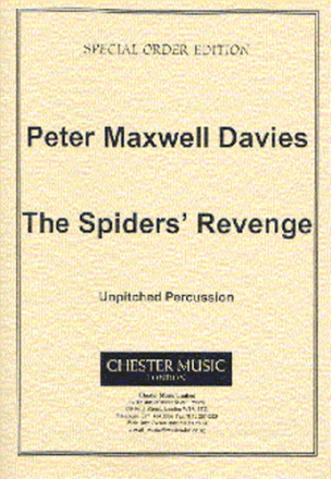 Peter Maxwell Davies, The Spiders' Revenge - Unpitched Percussion Percussion Stimme