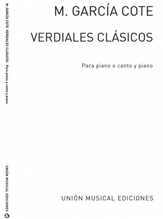 Garcia Cote Verdiales Clasicos Klavier Buch