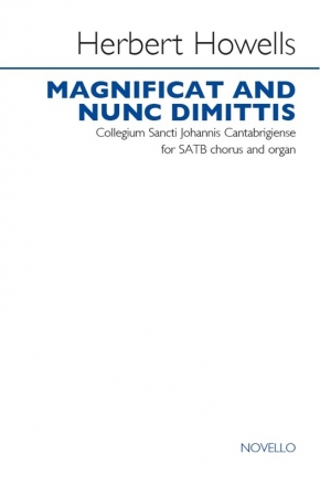 Herbert Howells, Magnificat And Nunc Dimittis SATB and Organ Chorpartitur