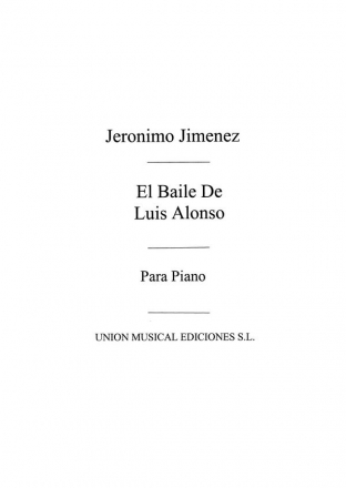 Gernimo Gimnez, El Baile De Luis Alonso Intermedio Opera, Accordion Buch