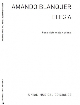 Elegia Cello und Klavier Partitur